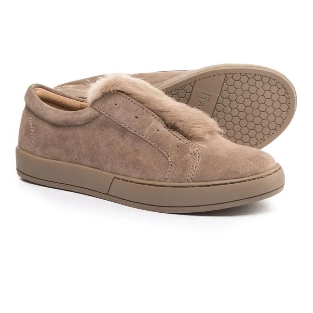 Franco Sarto Faux Fur Slip on Sneakers